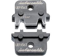 Intercable MPU UEFVS63 0,5-2,5 mm² 6,3 mm Inserto de presión para conexiones planas no aisladas con conector de conductor lateral, mordazas de prensado, pinzas de crimpado, mordazas de sujeción