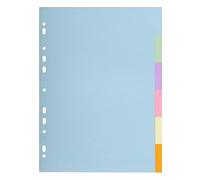 Exacompta Separadores Forever A4 cartón reciclado 180 g 6 piezas pastel