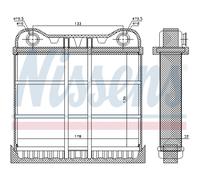 Intercambiador Calefacción Interior Aluminio Apto para Audi A8 139 x 178 32 MM