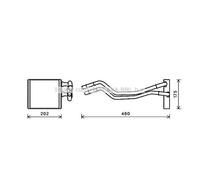 Intercambiador Calefacción Interior Aluminio Apto para Ford Fiesta VI 170x172