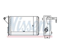 Intercambiador Calefacción Interior Aluminio Plástico para Fiat Cuadro Fiorino