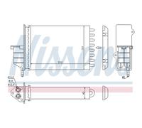 Intercambiador Calefacción Interior Aluminio Plástico para Fiat Seicento / 600
