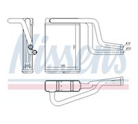 Calefactor Aletas refrigeración soldadas 71744 NISSENS para FORD JAGUAR