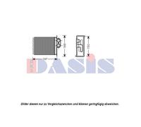 Intercambiador Calefacción Interior para Mercedes Benz Sprinter 3-T Caja