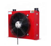 Intercambiador de calor aceite aluminio color rojo Enfriadores ventilador industriales Enfriador hidráulico placa aleta