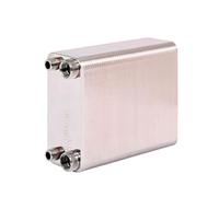 Intercambiador de calor acero inoxidable 80 placas, calentador agua soldadas SUS304 Para bricolaje(Same Side)