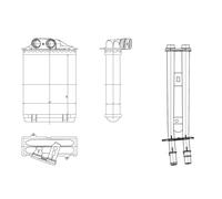 Intercambiador de calor, calefacción interior EASY FIT NRF 54415