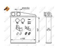 NRF 58211 Radiador de calefacción