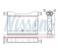 Intercambiador de calor, calefacción interior NISSENS 70528