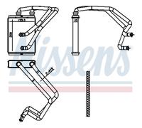Intercambiador de calor, calefacción interior NISSENS 707174