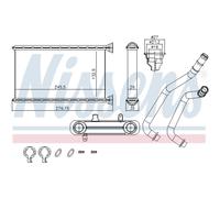 Calefactor Aletas refrigeración soldadas 707190 NISSENS para BMW 1 3 4 Coupé