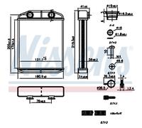 Intercambiador de calor, calefacción interior NISSENS 707196