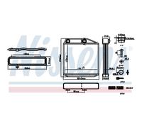 Intercambiador de calor, calefacción interior NISSENS 707213