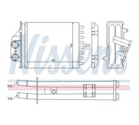 Intercambiador de calor, calefacción interior NISSENS 71453