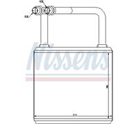 Intercambiador de calor, calefacción interior NISSENS 72029