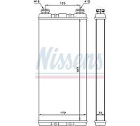 Intercambiador de calor, calefacción interior NISSENS 72055
