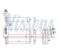 Intercambiador de calor, calefacción interior NISSENS 73921