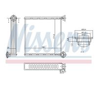 Intercambiador de calor, calefacción interior NISSENS 73980