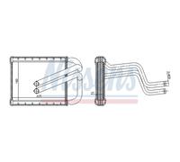 Intercambiador de calor, calefacción interior NISSENS 77536