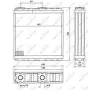 Intercambiador de calor, calefacción interior NRF 52098