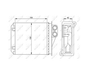 Intercambiador de calor, calefacción interior NRF 54236