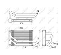 Intercambiador de calor, calefacción interior NRF 54313