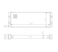 Calefactor Aletas refrigeración soldadas 54408 NRF para VW