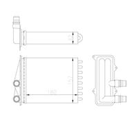 Intercambiador de calor, calefacción interior NRF 54412