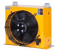 Intercambiador de calor de placas AH1012T-CA, 100 l/min, radiador de aluminio, enfriador de aire y aceite hidráulico con ventilador Amplia aplicación(AC380V)