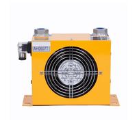 Intercambiador de calor de placas de aluminio AH0607T, radiador hidráulico, enfriador de aceite y aire con ventilador, industrial, CA/CC Amplia aplicación(DC12)