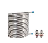Intercambiador de Calor Intercambiador de calor 50 'x 1/2 "Intercambio Mash System Coil 304 Ss Tubo "para el tanque licor caliente 1/2"(10 inch Diameter)