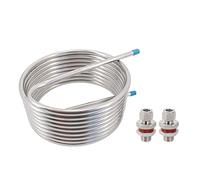 Intercambiador de Calor Intercambiador de calor acero inoxidable 25 'x 1/2 "Intercambio Sistema puré Bobina 304 12" Diámetro Tanque licor caliente(10inch Wedless)