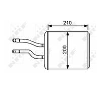 NRF 53244 Radiador de calefacción