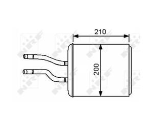 Intercambiador De Calor Interior NRF Para Alfa Romeo 147 937 937_ 156 Sportwagon