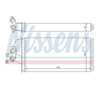 Calefactor Aletas refrigeración unidas mecánicamente 72036 NISSENS