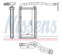 Intercambiador de calor NISSENS 707208