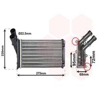 Intercambiador De Calor Para Citroën Xsara Coupe ZX 230x157x42