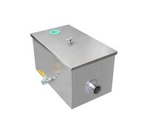 Interceptor de grasa acero inoxidable, trampa, aceite agua, separador filtro, tratamiento aguas residuales cocina for restaurante Para restaurantes y cantinas(600x400x400mm)