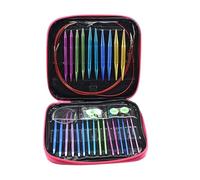 Interchangeable Circular Needles - Ergonomic Knitting Tool For Sweaters Scarves Hats Socks | Aluminum Alloy With Comfortable Handle, Storage Case, Multi Size Tips For Home Decor