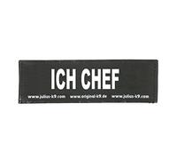 Interchangeable Patches, 1 Pair, ICH Chef, Size: Small, Black