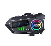 Intercom Moto Auricular Bluetooth Auriculares 10M Motocicletas Comunicación Sistema Amplia Compatibilidad de Intercomunicador Inalámbrico 5.3 con Radio IP6 Impermeable Intercom-Moto-Interphone-Headset