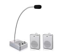 Intercomunicador bidireccional de ventana, altavoz para ventanilla de banco, estación de hospital, ventanilla para billetes, megáfono bidireccional plug-and-play,B