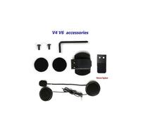 Intercomunicador Bluetooth para casco de motocicleta, altavoz profesional con clip para micrófono, 3,5