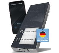 Intercomunicador de Puerta DoorLine Slim Dect Funk Antracita, Timbre, Timbre inalámbrico, con conexión de abrepuertas eléctrico, teléfono Fijo y móvil como intercomunicadores Interiores