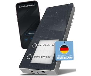 Intercomunicador de Puerta DoorLine Slim Dect Funk Antracita, Timbre, Timbre inalámbrico, con conexión de abrepuertas eléctrico, teléfono Fijo y móvil como intercomunicadores Interiores