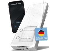 Intercomunicador de Puerta DoorLine Slim Dect Funk Blanco, Timbre, Timbre inalámbrico, con conexión de abrepuertas eléctrico, teléfono Fijo y móvil como intercomunicadores Interiores