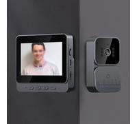 Intercomunicador de timbre de puerta, cámara de timbre con monitor, pantalla de video intercomunicador inalámbrico para villa, oficina en casa, apartamento