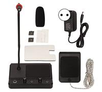 Intercomunicador de Ventana, Altavoz de Doble Vía, sin Interferencias de Ruido, Micrófono de Intercomunicador de 2 Vías para Oficina Gubernamental, Ventanilla de Boletos, Oficina(UE. Enchufe)