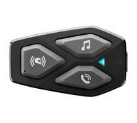 INTERPHONE U-COM3 - Soltero - Bluetooth 5.1 Motorcycle Intercom da Casco de Motocicleta, Auriculares de 32 mm, Uso de Motocicletas, Distancia de 500 m, 10 Horas de autonomía, música, GPS, Impermeable