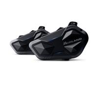 Midland - Intercomunicador Casco Moto Bluetooth Pareja BTR1, Auriculares Moto Inalámbricos Impermeables IPX6, Alcance 800m, Conferencia 4 Personas, Batería 23H, Conexión GPS/Música, Conforme ECE 22.06